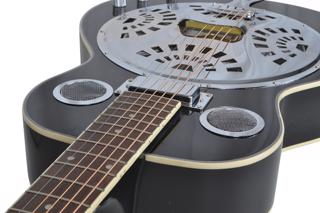Electro-Acoustic Resonator Guitar Black Br 